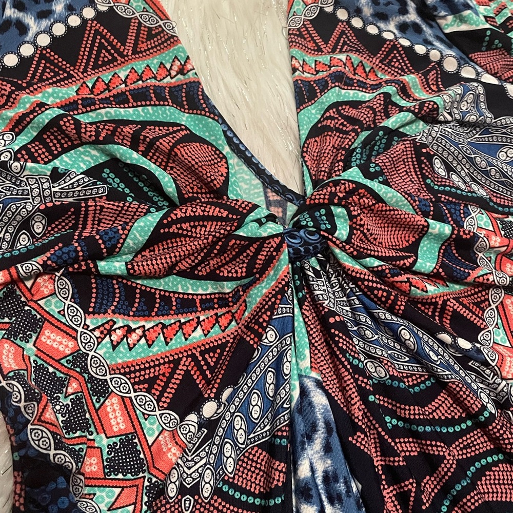 Colorful Patterned Dress - Picture 2 of 3